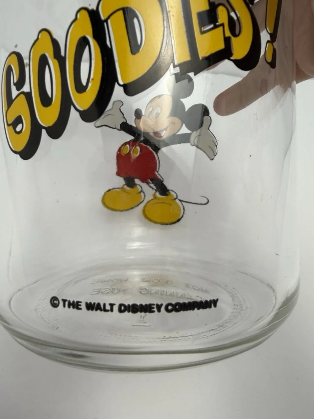Disney clear glass